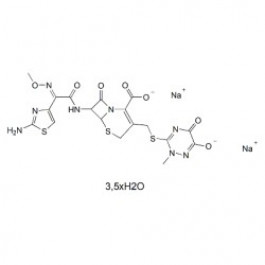 Ceftriaxone disodium salt hemiheptahydrate