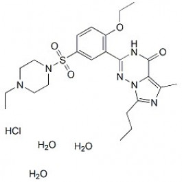 Vardenafil hydrochloride trihydrate